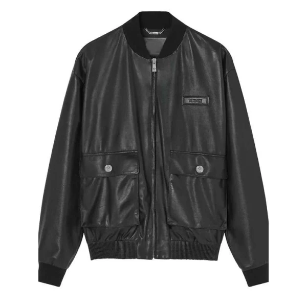 Alison Victoria Sin City Rehab Bomber Leather Jacket
