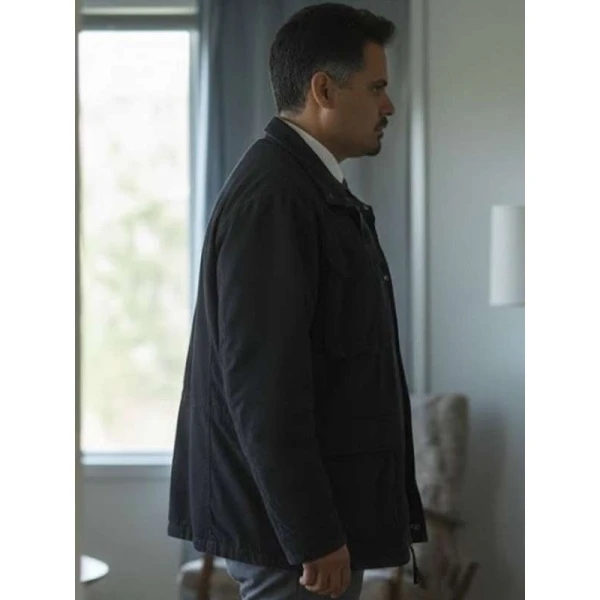 All Her Fault S01 Michael Pena Black Jacket