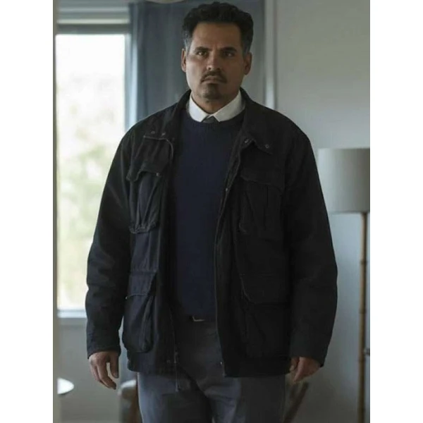 All Her Fault S01 Michael Pena Black Jacket