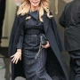 Amanda Holden Black Wool Coat