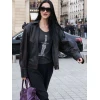Amelia Gray Oversized Brown Leather Jacket