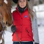 Amy Fleming Heartland Red Puffer Vest Amy Fleming Heartland Red Puffer Vest