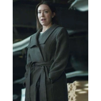 Amy Larsen Doc 2025 Grey Trench Coat Amy Larsen Doc 2025 Grey Trench Coat