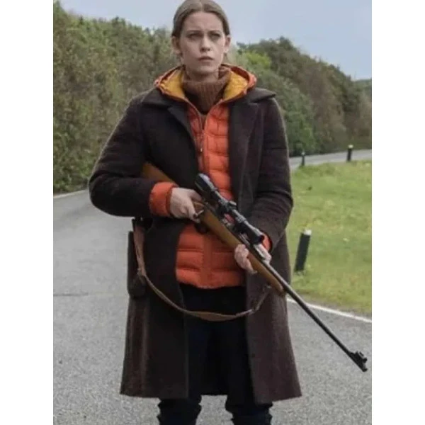 An t-Eilean Sorcha Groundsell Puffer Orange Jacket