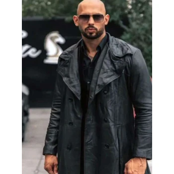 Andrew Tate Black Leather Coat
