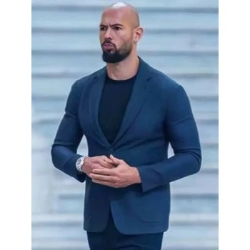 Andrew Tate Navy Blue Blazer Andrew Tate Navy Blue Blazer