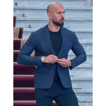 Andrew Tate Navy Blue Blazer Andrew Tate Navy Blue Blazer