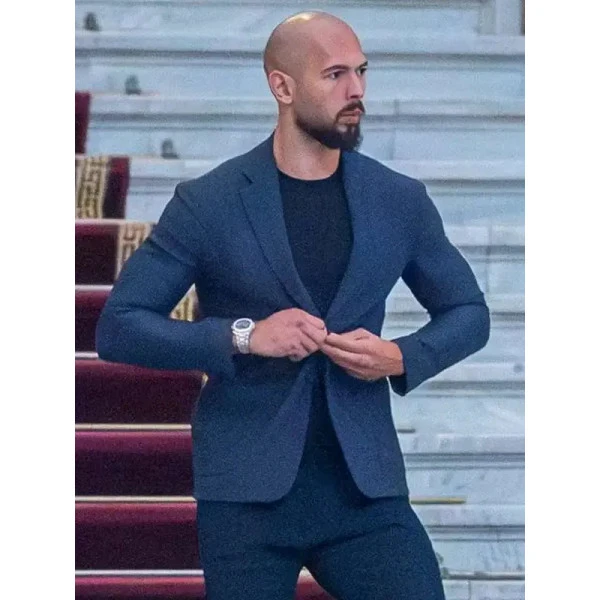 Andrew Tate Navy Blue Blazer