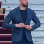 Andrew Tate Navy Blue Blazer