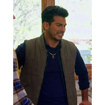 Angel Garet Finding Mr. Christmas Green Vest