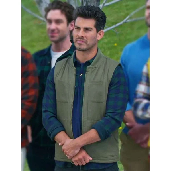 Angel Garet Finding Mr. Christmas Green Vest