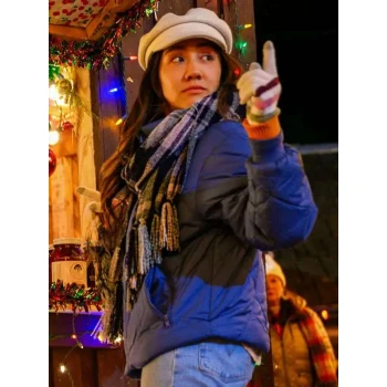 Anna Zhang A Cherry Pie Christmas Blue Jacket Anna Zhang A Cherry Pie Christmas Blue Jacket