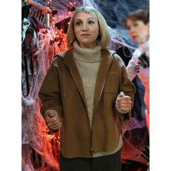 Annaleigh Ashford Elsbeth S03 Brown Wool Jacket