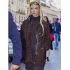 Anya Taylor-Joy PFW Suede Leather Jacket