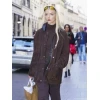 Anya Taylor-Joy PFW Suede Leather Jacket