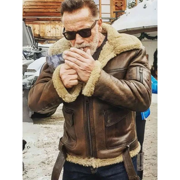 Arnold B3 Brown Leather Aviator Jacket