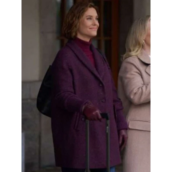 Ashley Williams An Alpine Holiday Purple Coat