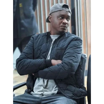 Ashton Sanders Invasion S03 Black Quilted Jacket Ashton Sanders Invasion S03 Black Quilted Jacket