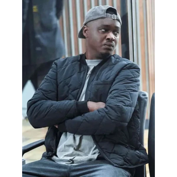 Ashton Sanders Invasion S03 Black Quilted Jacket