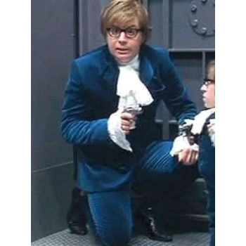 Austin Powers blue suit Halloween outfit Austin Powers blue suit Halloween outfit
