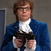 Austin Powers blue suit Halloween outfit