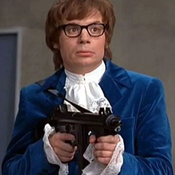 Austin Powers blue suit Halloween outfit Austin Powers blue suit Halloween outfit