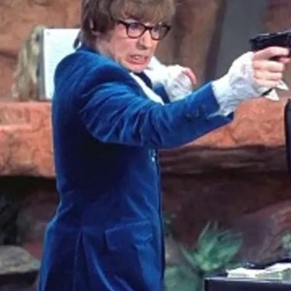 Austin Powers blue suit Halloween outfit Austin Powers blue suit Halloween outfit