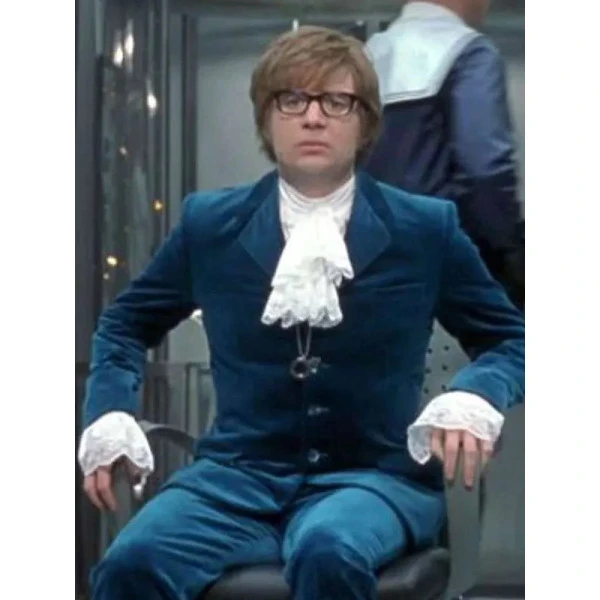 Austin Powers blue suit Halloween outfit