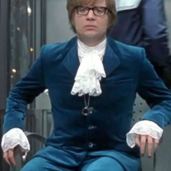 Austin Powers blue suit Halloween outfit