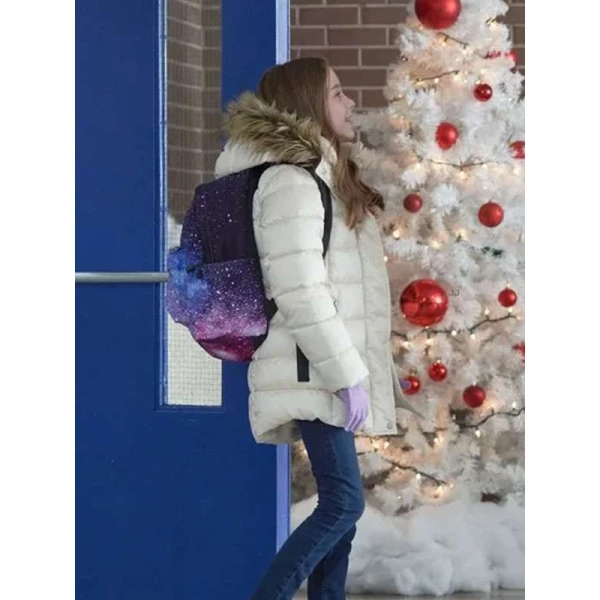 Ava Weiss The Most Colorful Time of the Year White Parka Jacket Ava Weiss The Most Colorful Time of the Year White Parka Jacket