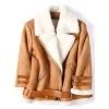 B3 Ellie Goulding Brown Shearling Jacket