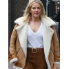 B3 Ellie Goulding Brown Shearling Jacket