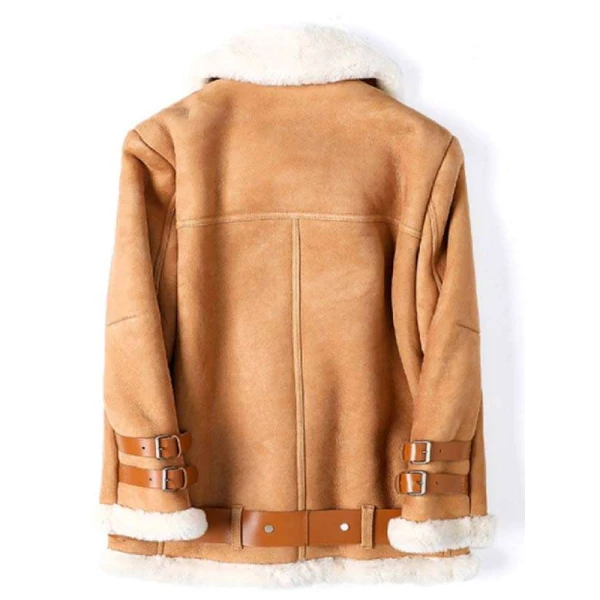 B3 Ellie Goulding Brown Shearling Jacket