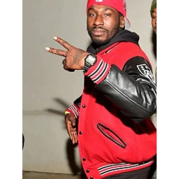 Bankroll Fresh Street Money red and black Varsity Jacket
