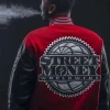 Bankroll Fresh Street Money red and black Varsity Jacket