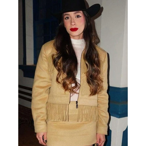 Bárbara Fortunato Guedes Captiva Farm Olímpia Fringe Jacket