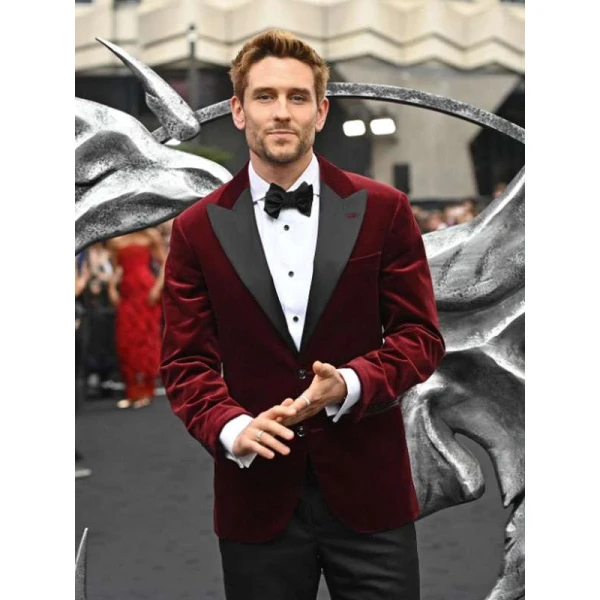 Bart Edwards The Witcher Red Velvet Blazer Bart Edwards The Witcher Red Velvet Blazer