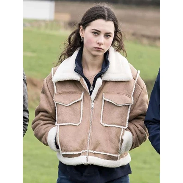 Beau Gadsdon Ellis Brown Shearling Jacket