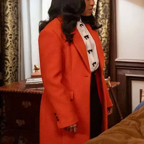 Beauty in Black S02 Taylor Polidore Williams Orange Coat Beauty in Black S02 Taylor Polidore Williams Orange Coat