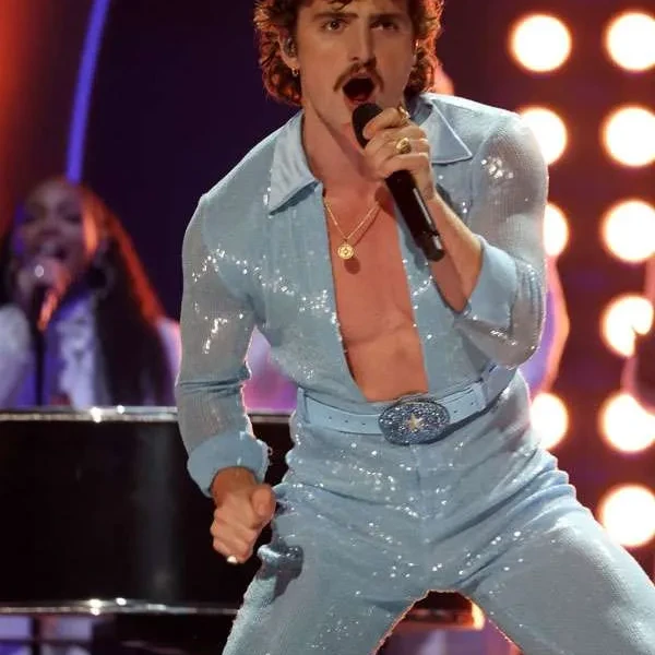Benson Boone Blue Jumpsuit Benson Boone Blue Jumpsuit