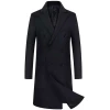 Black Long Trench Coat For Men