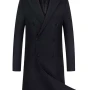 Black Long Trench Coat For Men