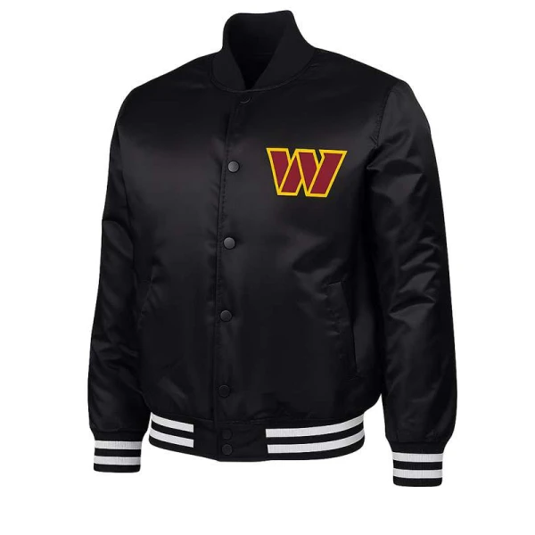 Black Washington Commanders Starter Jacket