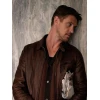 Boyd Holbrook The Morning Show Brown Leather Jacket Boyd Holbrook The Morning Show Brown Leather Jacket