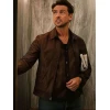 Boyd Holbrook The Morning Show Brown Leather Jacket Boyd Holbrook The Morning Show Brown Leather Jacket