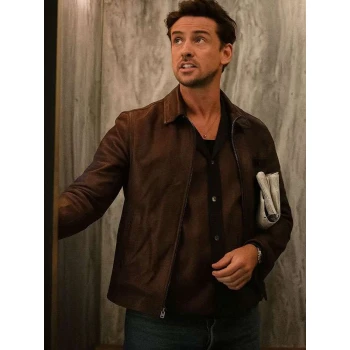 Boyd Holbrook The Morning Show Brown Leather Jacket Boyd Holbrook The Morning Show Brown Leather Jacket