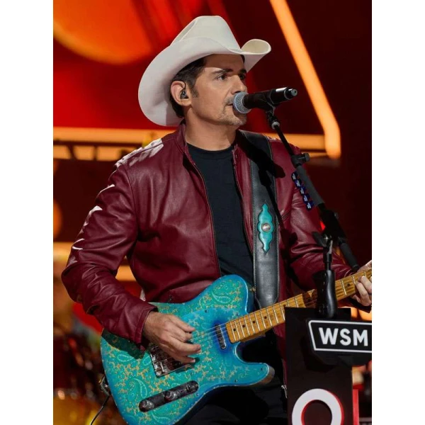 Brad Paisley A Grand Ole Opry Christmas Leather Jacket