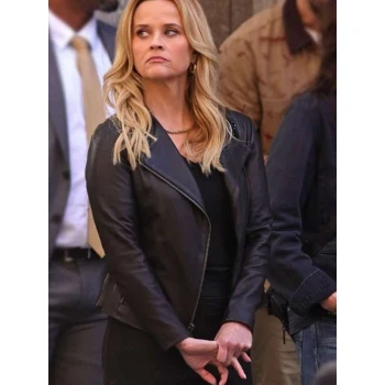 Bradley Jackson The Morning Show Black Leather Jacket Bradley Jackson The Morning Show Black Leather Jacket