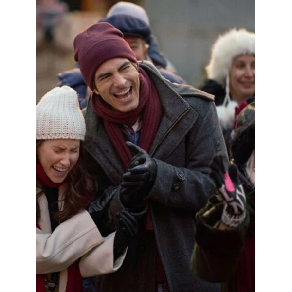 Brandon Routh A Keller Christmas Vacation Wool Coat
