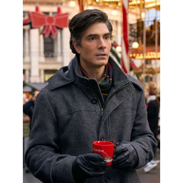 Brandon Routh A Keller Christmas Vacation Wool Coat